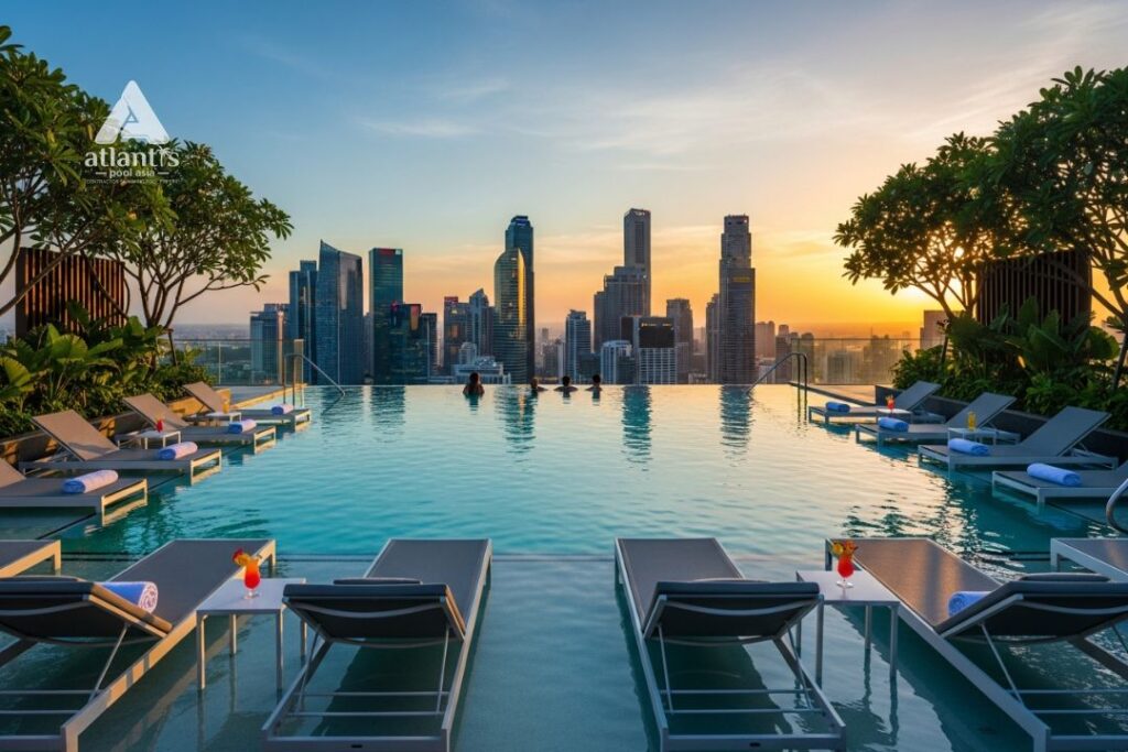 jasa kontraktor kolam renang rooftop