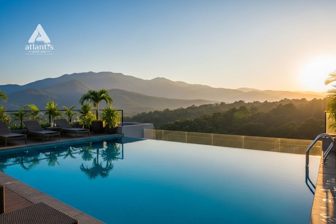 kolam renang rooftop
