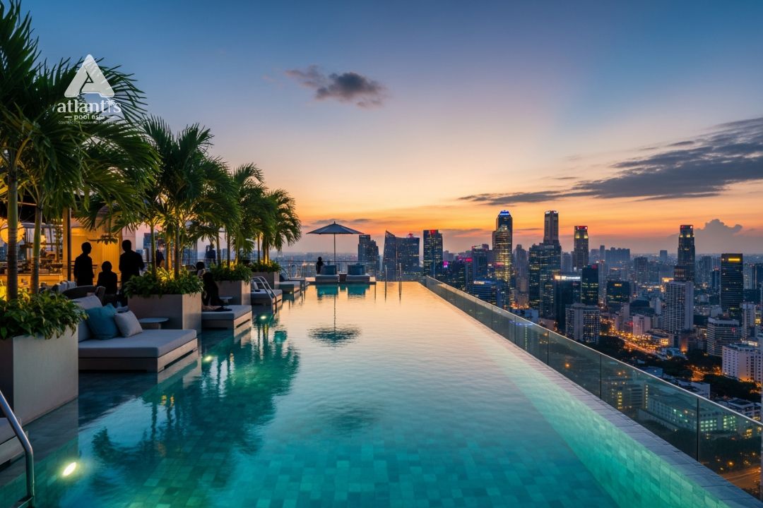 kontraktor kolam renang rooftop